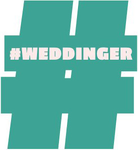 weddinger hashtag logo